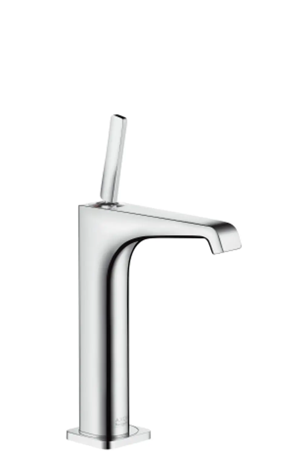 Einhebel-Waschtischmischer aus chromfarbenem Metall mit ergonomischem Griff, geeignet für Aufsatzwaschtische. Produkt von AXOR.